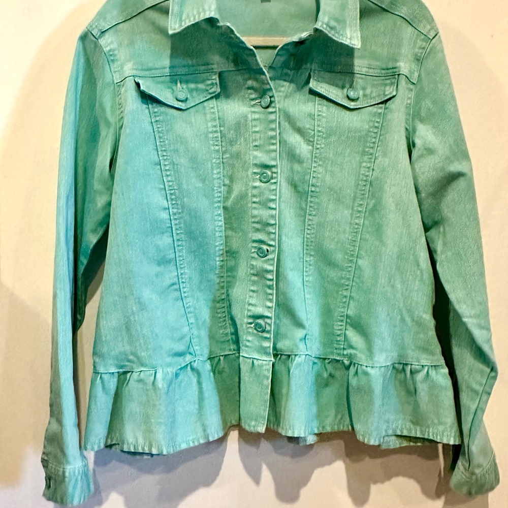 Turquoise Denim Jacket